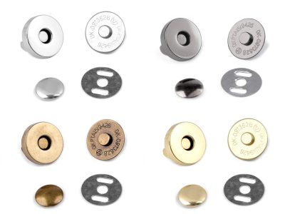 Magnetické zapínání Ø18 mm s nýtkem 5 sad{% if product.brand.name %} – Galanterka{% endif %}