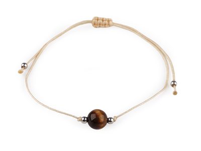 Náramek shamballa minerální korálek{% if variant.name %} – 3 tygří oko{% endif %}