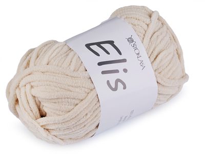 Pletací žinylková příze Elis 100 g{% if variant.name %} – 3 (15) béžová světlá{% endif %}