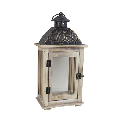MALÁ Dřevěná lucerna D6046/M -  40 cm{% if product.brand.name %} – Morex{% endif %}