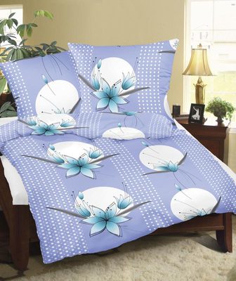 Povlečení flanelové Modrá 12/509 140x200, 70x90 cm{% if product.brand.name %} – Bellatex{% endif %}