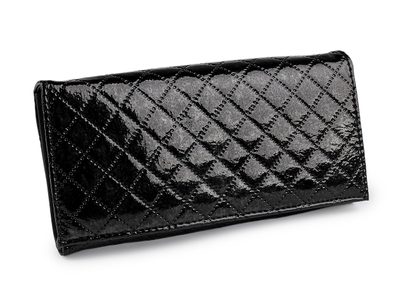 Dámská / dívčí peněženka metalická 9,5x19 cm{% if variant.name %} – 4 černá{% endif %}