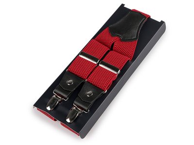 Šle s dvojitým zapínáním šíře 3,5 cm délka 120 cm v krabičce{% if variant.name %} – 2 červená{% endif %}