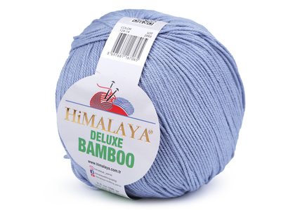 Pletací příze Deluxe Bamboo 100 g - 6 (14) modrá světlá