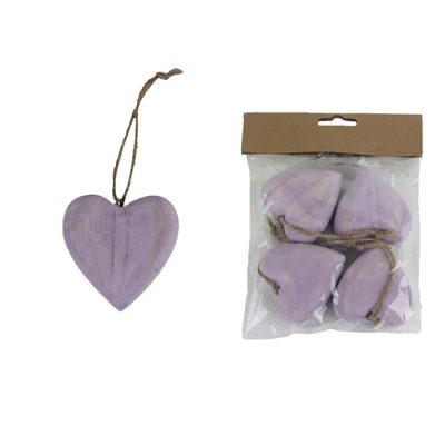Srdce k zavěšení, 4 ks D4941 - 5,5 x 6 x 2,5 cm{% if product.brand.name %} – Morex{% endif %}