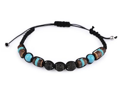 Náramek shamballa unisex{% if variant.name %} – 2 tyrkys{% endif %}