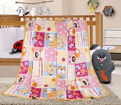 ELLA dětská deka - 100x155 cm růžový patchwork{% if product.brand.name %} – Bellatex{% endif %}