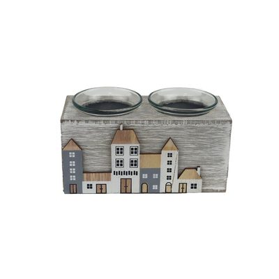 Svícen na 2 svíčky D6570 - výška 8 cm{% if product.brand.name %} – Morex{% endif %}
