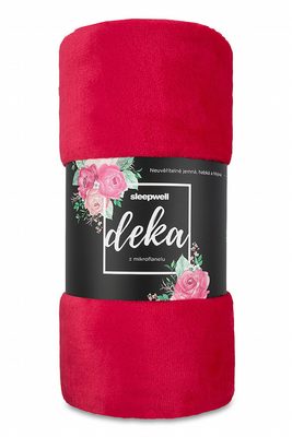 Deka MF UNI SLEEP WELL červená 150x200 cm – fotka 2