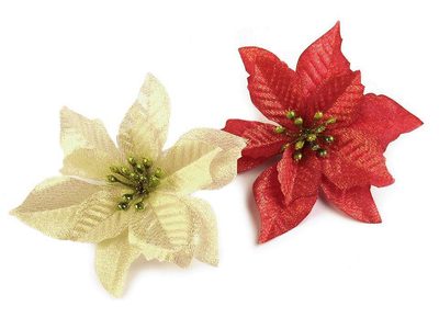 Vánoční hvězda Ø14 cm s lurexem{% if product.brand.name %} – Stoklasa{% endif %}