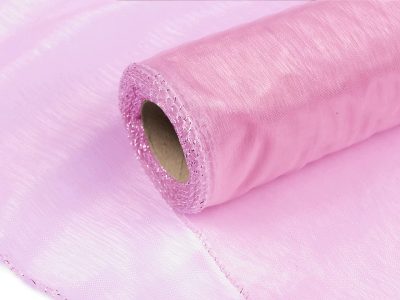 Organza šíře 21 cm, návin 9 m - 43 růžová dětská