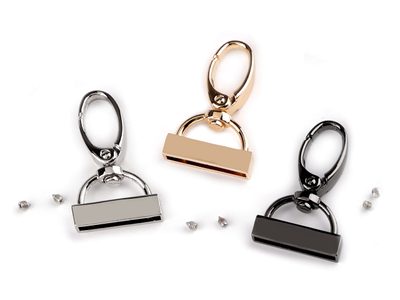 Kovová karabina otočná s koncovkou na popruh, průvlek 25 mm{% if product.brand.name %} – Stoklasa{% endif %}