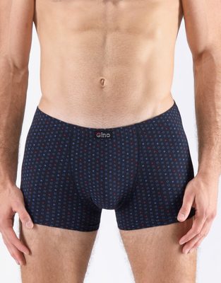 GINA pánské boxerky kratší nohavička, šité, s potiskem 73132P{% if variant.name %} – lékořice brandy - 58/60{% endif %}