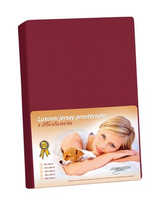 Jersey LUX Červená /320{% if variant.name %} – 120x200 cm{% endif %}
