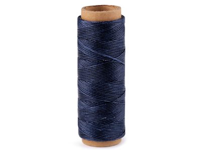 Voskovaná polyesterová nit šíře 1 mm{% if variant.name %} – 9 (64) modrá tmavá{% endif %}