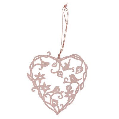 Závěsné srdce růžové K1442-05 - 15 x 15 x 0,1 cm{% if product.brand.name %} – Morex{% endif %}