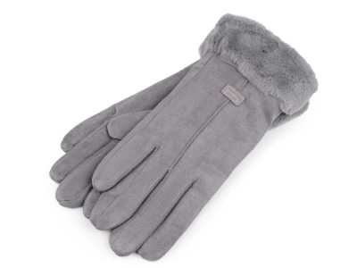 Dámské rukavice s kožešinou, dotykové{% if product.brand.name %} – Stoklasa{% endif %}