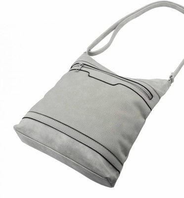 Kožená malá dámská crossbody kabelka tmavě modrá-hnědá