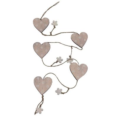 Girlanda se srdíčky D4777 - 6.2 × 6,2 x 0.5/ 105 cm{% if product.brand.name %} – Morex{% endif %}