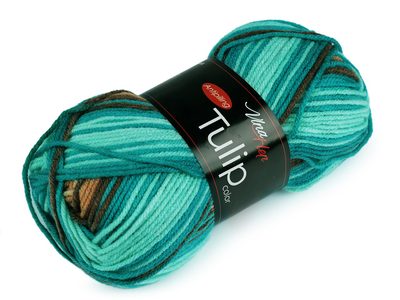 Pletací příze Tulip color 100 g - 13 (5215) tyrkysová