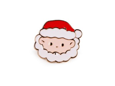 Vánoční brož / odznak{% if variant.name %} – 2 bílá Santa{% endif %}