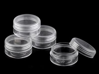 Plastová dóza 4x2,1 cm šroubovací 4 kusy – fotka 2