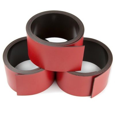 Magnetická páska červená 40 x 1 mm balení 3 metry – fotka 2