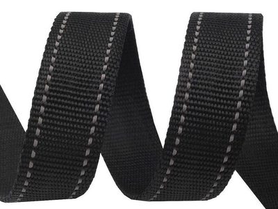 Popruh šíře 25 mm s reflexním prošitím METRÁŽ{% if product.brand.name %} – Stoklasa{% endif %}