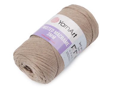 Pletací příze Twisted Macrame 250 g{% if variant.name %} – 2 (768) béžová{% endif %}