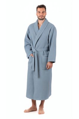 Unisex župan Esbo vaflový 21 23 5456 denim - Vestis