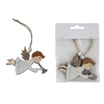 Anděl k zavěšení, 2 ks D5752-01 - 9,5 x 0,5 x 7 cm{% if product.brand.name %} – Morex{% endif %}