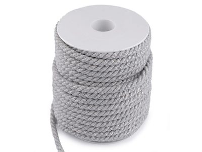 Kroucená šňůra Ø6 mm dvoubarevná návin 25 METRŮ{% if variant.name %} – 2 (C11) šedá{% endif %}