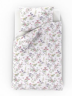 Bavlněné povlečení FLORENCE šedá 140x200, 70x90cm PROVENCE COLLECTION{% if product.brand.name %} – Kvalitex{% endif %}