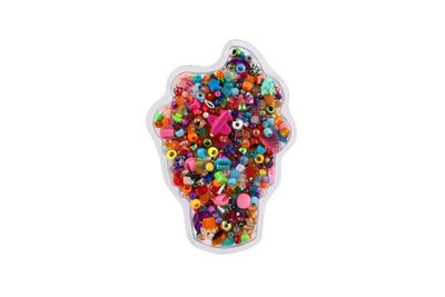 Korálky barevné plast v blistru 13x19cm 12ks v boxu – fotka 3