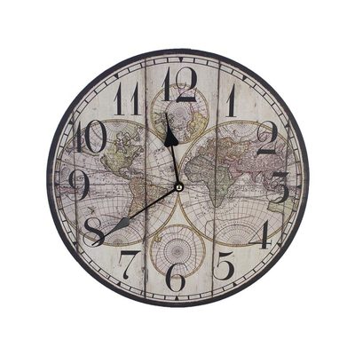 Dekorační Hodiny pr. 34cm - ZEMĚKOULE 355216{% if product.brand.name %} – Morex{% endif %}