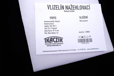 Vlizelín nažehlovací 80g/m šíře 90cm{% if product.brand.name %} – Galanterka{% endif %}