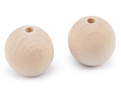 Dřevěné korále nelakované Ø45 mm balení 2 KUSY{% if product.brand.name %} – Galanterka{% endif %}