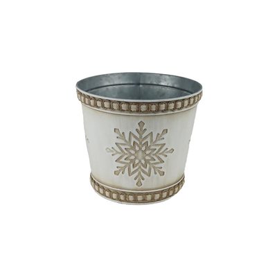 Květináč plechový vločka K3907/2 - dia 15 × 13 cm{% if product.brand.name %} – Morex{% endif %}