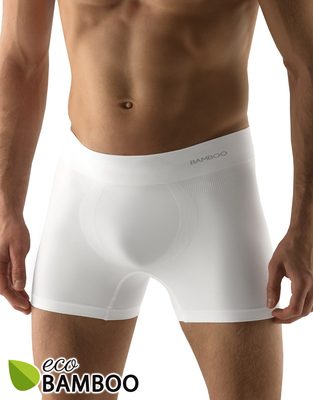Eco Bamboo Pánské boxerky s delší nohavičkou{% if variant.name %} – bílá - M/L{% endif %}