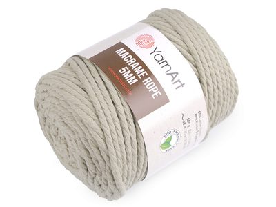 Macrame Rope 5 mm Pletací příze 500 g{% if variant.name %} – 3 (753/201) režná světlá{% endif %}