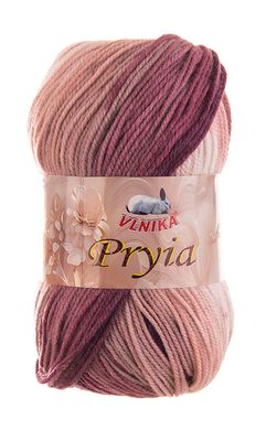 Akrylová pletací příze Pryia 100 g{% if variant.name %} – 104 růžová multikolor{% endif %}