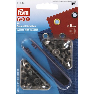 Průchodky 5 mm s podložkou{% if product.brand.name %} – PRYM{% endif %}