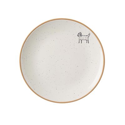 Talíř keramický dezertní STATEK pes O0538 - pr.19,5cm,v.2,5cm{% if product.brand.name %} – Morex{% endif %}