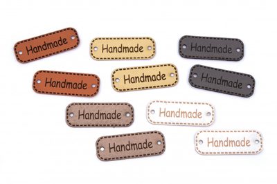Nášivka handmade z eco kůže 4cm mix 20ks{% if product.brand.name %} – Galanterka{% endif %}