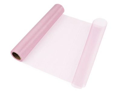 Organza střední lesk šíře 36 cm návin 9 METRŮ - 43 růžová sv.