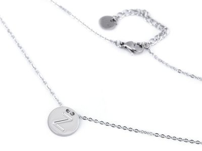 Náhrdelník z nerezové oceli s písmenem / abeceda{% if variant.name %} – 20 "Z" platina{% endif %}