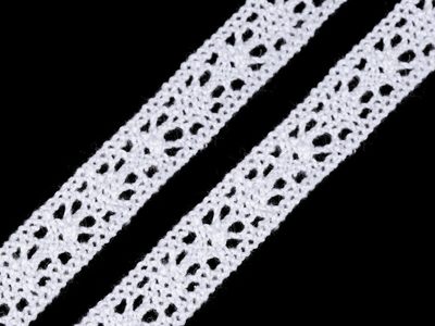 Bavlněná krajka šíře 11 mm paličkovaná 22,5 metrů{% if product.brand.name %} – Galanterka{% endif %}