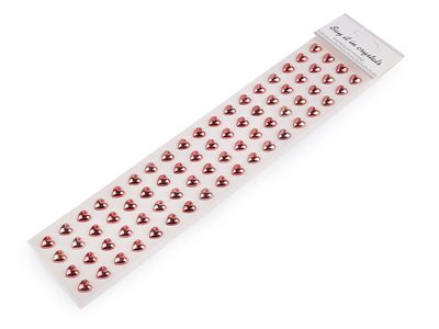 Samolepicí srdce na lepicím proužku Ø10 mm{% if variant.name %} – 3 červenorůžová{% endif %}
