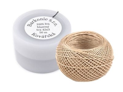 Nitě lněné 50 m kovářská v pouzdře{% if product.brand.name %} – Barkonie{% endif %}