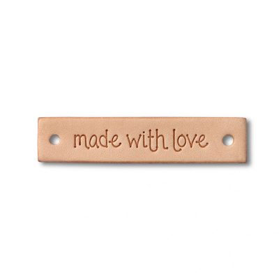 Kožený našívací štítek Made with love{% if product.brand.name %} – PRYM{% endif %}